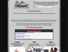 Tablet Screenshot of chopperdirectory.com